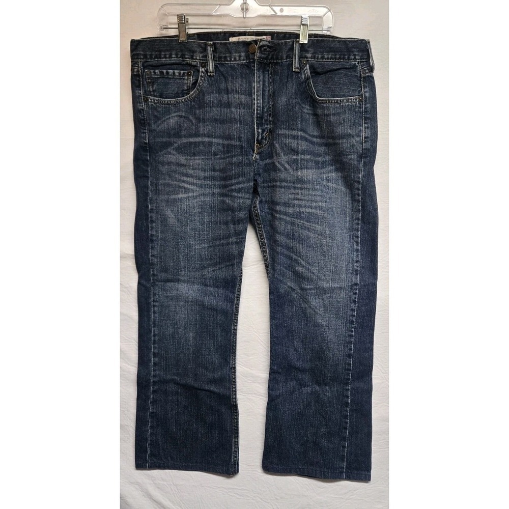 Levi's 527 Jeans Men's 38x30 Medium Wash Blue Denim Slim Bootcut Whiskering - Picture 1 of 7